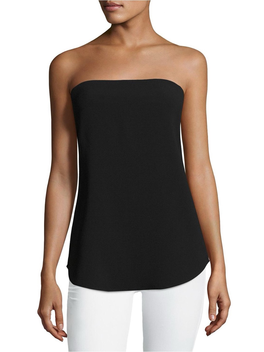 NWT - Theory Zalballa Rosina Crepe Strapless Top - Size 8